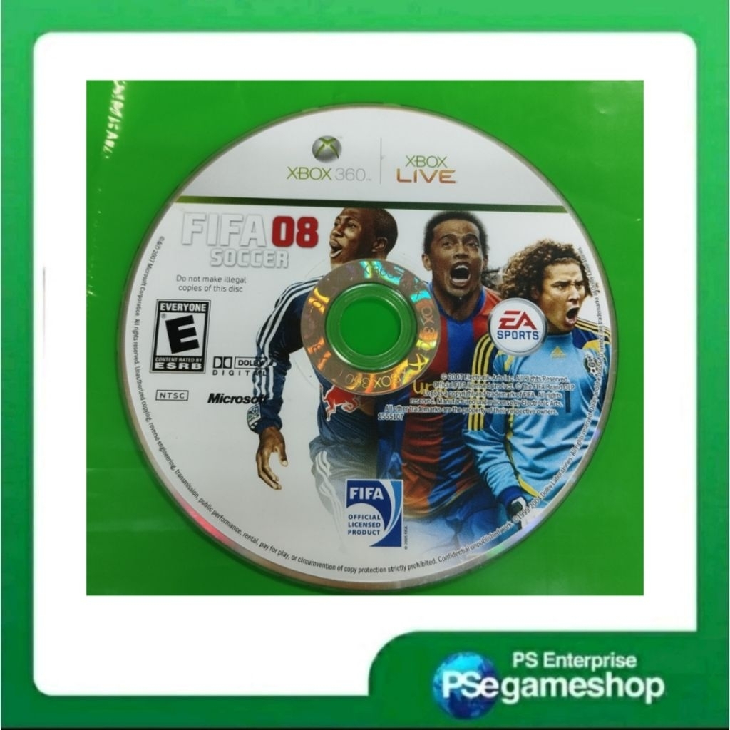 Xbox 360/Xbox LIVE FIFA 08 Soccer (Cd Only/preloved)