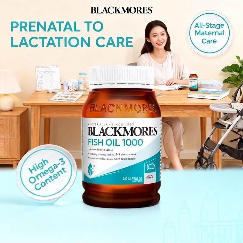 Blackmores OMEGA-3 Fish Oil 1000mg Original 200/400 kapsul/Odourless 400kapsul/Omega Mini 400 kapsul