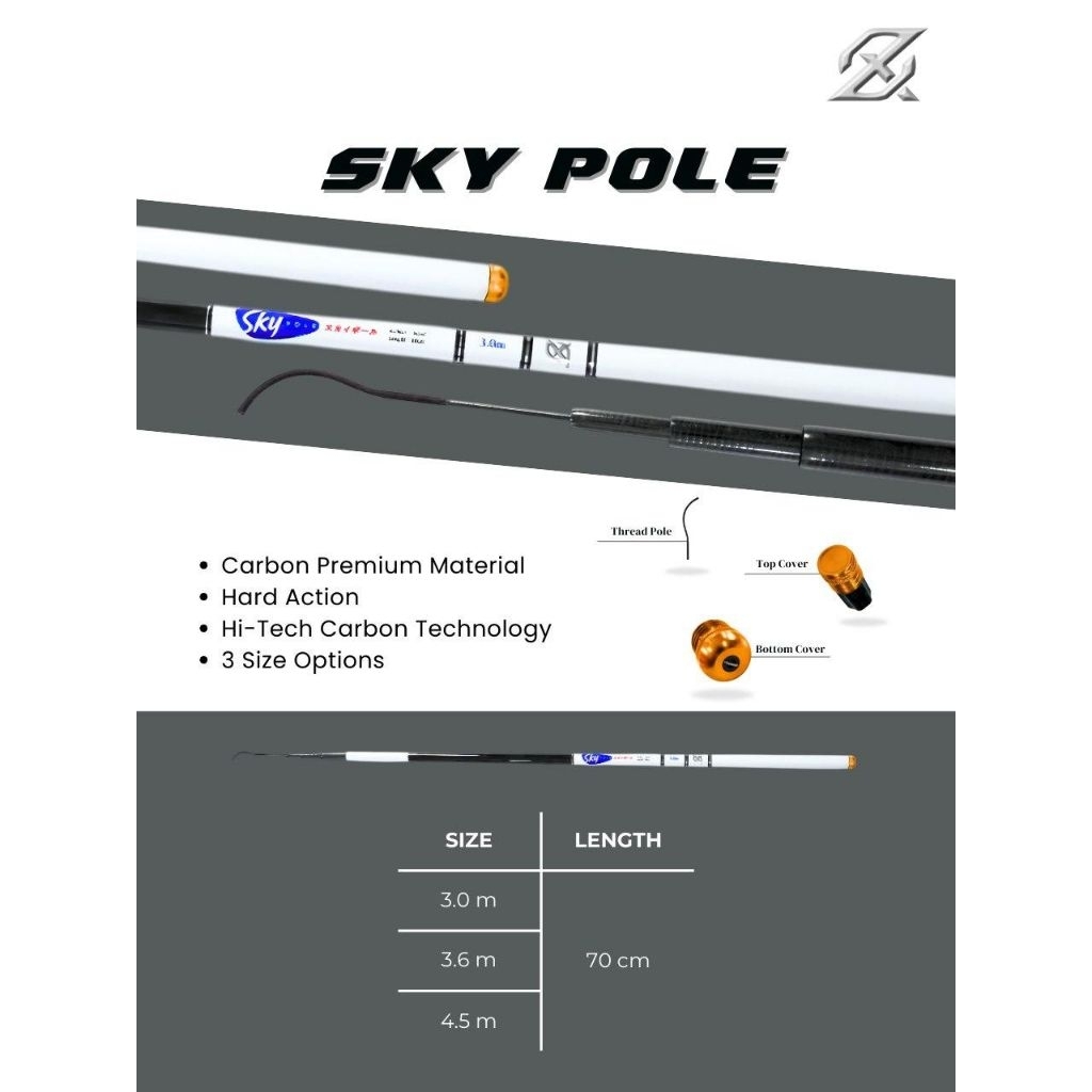TEGEK AXZ SKY POLE 450 / TEGEK CARBON