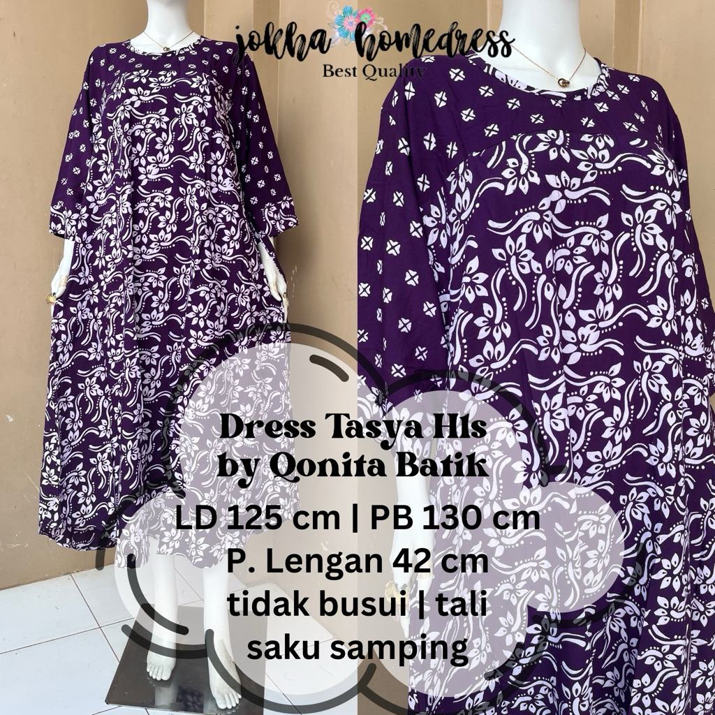 Dress Batik Tasya Jumbo by Qonita Batik Pekalongan Ori 100%