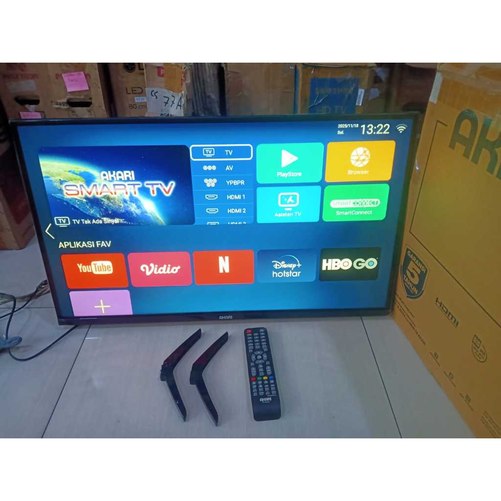 Android TV AKARI 32 inci HD Sudah bisa Youtube Digital TV Kondisi bekas pemakaian 5209F
