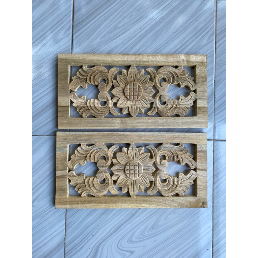 Kepingan Loster Kayu Jati Ukuran 40x20 cm