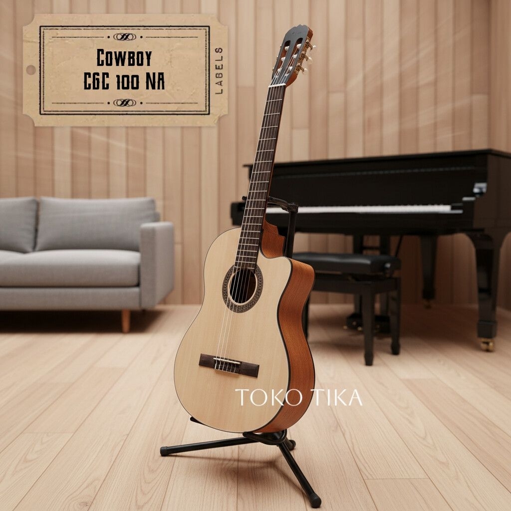 gitar klasik nilon original cowboy cgc 100 na