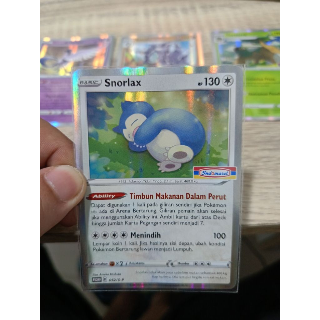 Articuno Snorlax PROMO INDOMARET Torterra Steelix HOLO TCG Pokemon Card Bahasa Indonesia