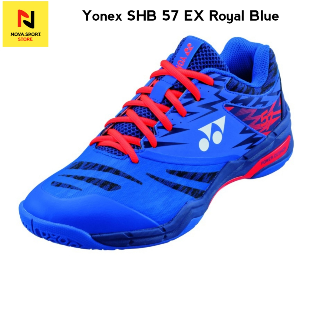 Yonex Sepatu Badminton Power Cushion SHB 57 Ex Royal Blue