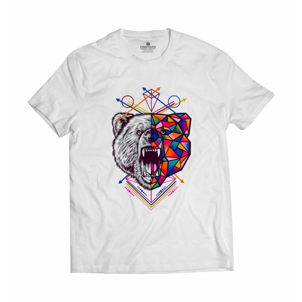 confused T-shirt / kaos distro confused series beruang/kaos distro pria wanita