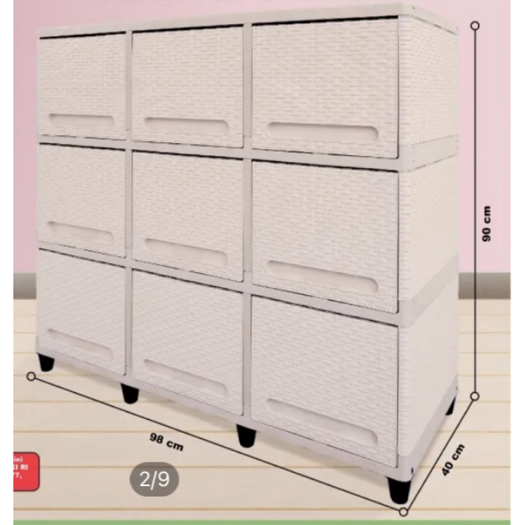 Lemari Plastik 3 susun