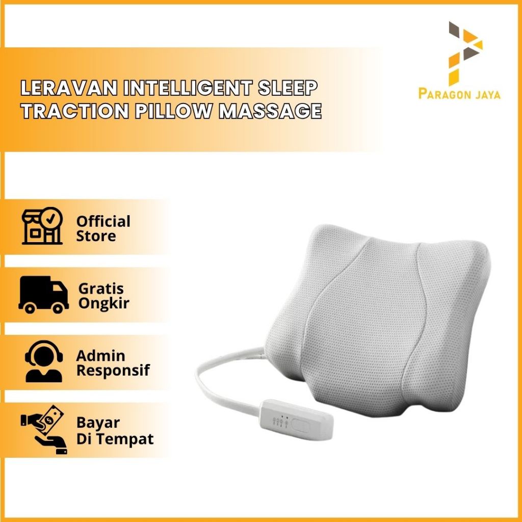 LERAVAN Intelligent Sleep Traction Pillow Massage Bantal PINTAR