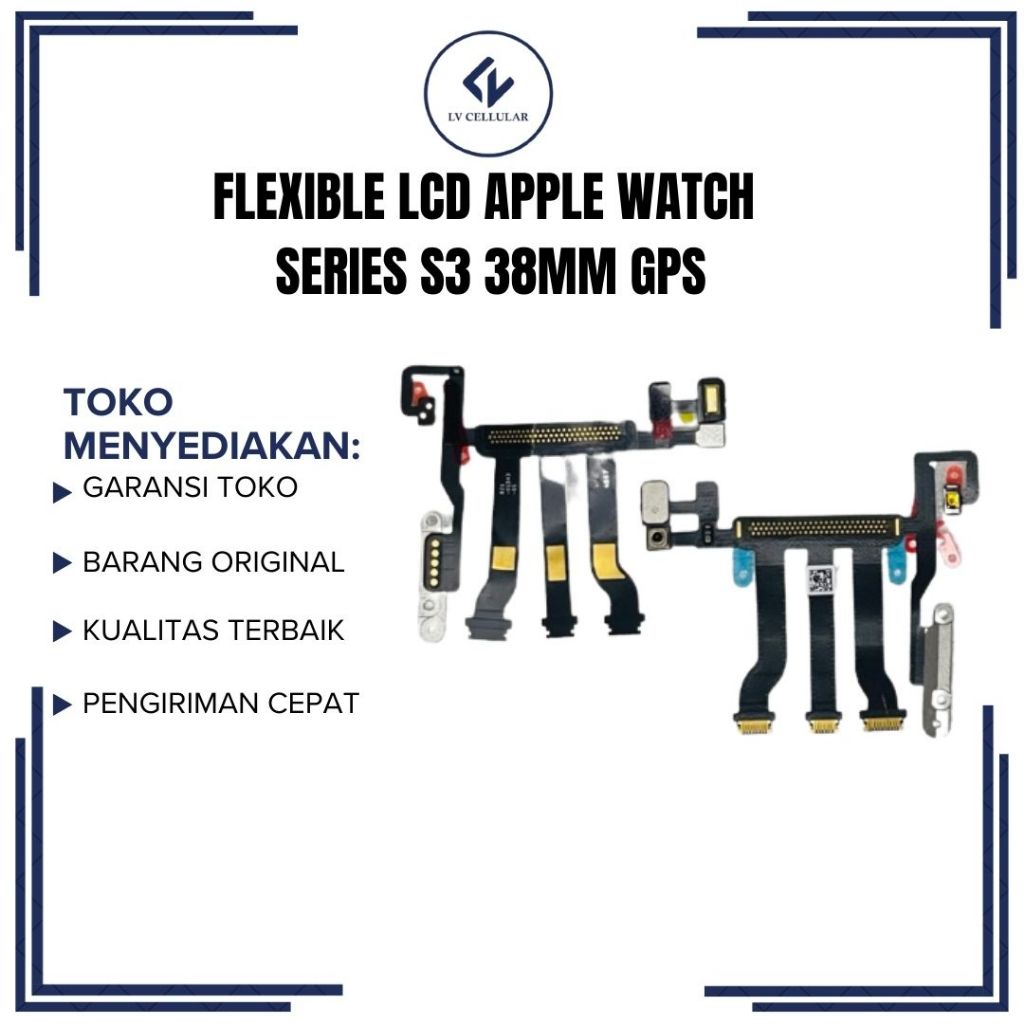 FLEXIBLE LCD APPLE WATCH SERIES S3 38MM/S3 42MM BERGARANSI