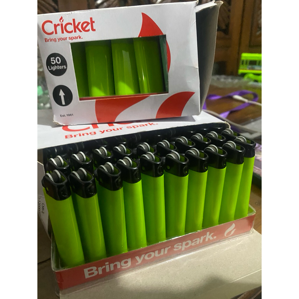CRICKET POLOS 1box isi 50 ori.. readyyy korek cricket murah