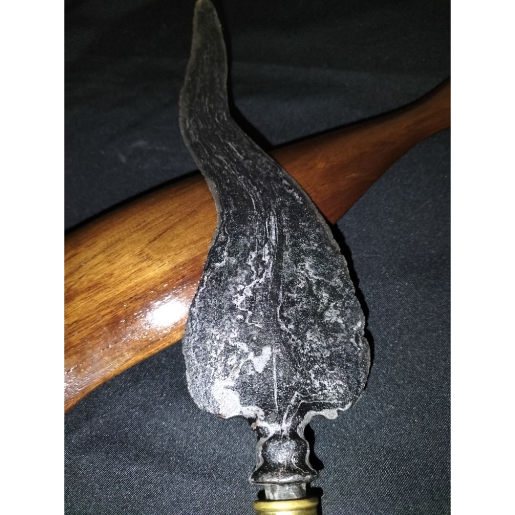 TombakKunthul / Kuntul luk 3 Pamor Ngulsem Full Slorok Original Sepuh / Pusaka Sepuh / Keris Sepuh