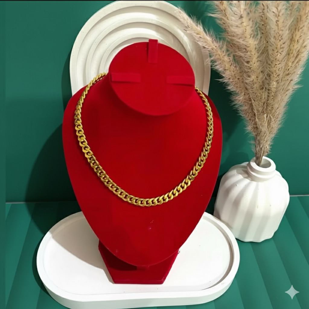KALUNG RANTAI BERLAPIS EMAS 24k