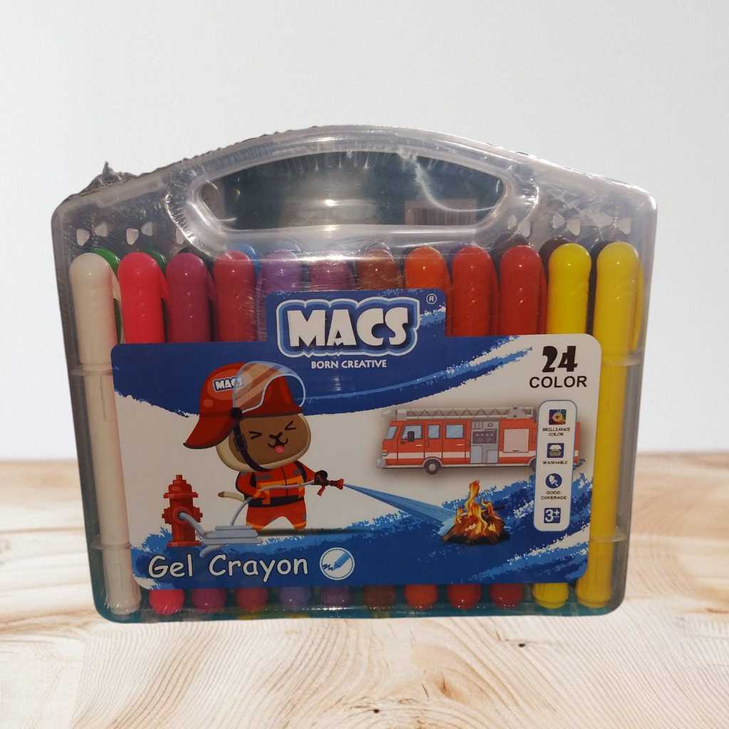 MACS GEL CRAYON (SILKY CRAYON) 24 WARNA