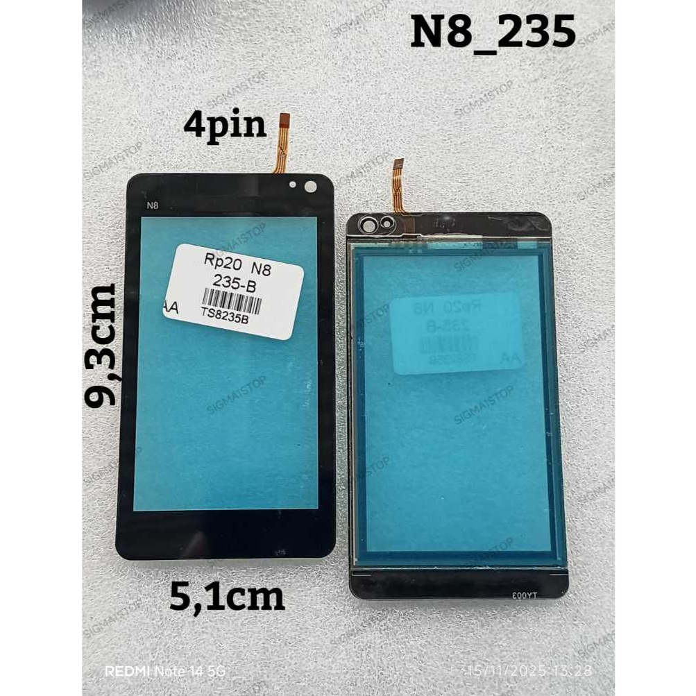 NOKIA N8 235-B  REPLIKA TOUCH SCREEN LAYAR SENTUH TS NOKIA JADUL