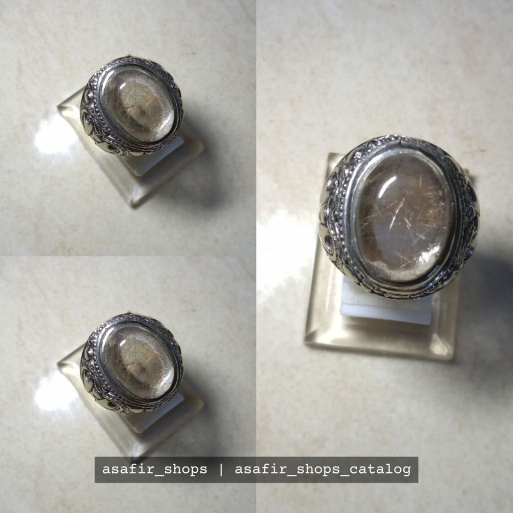 Natural Kecubung Rambut Emas Serat Asli Hasil Alam