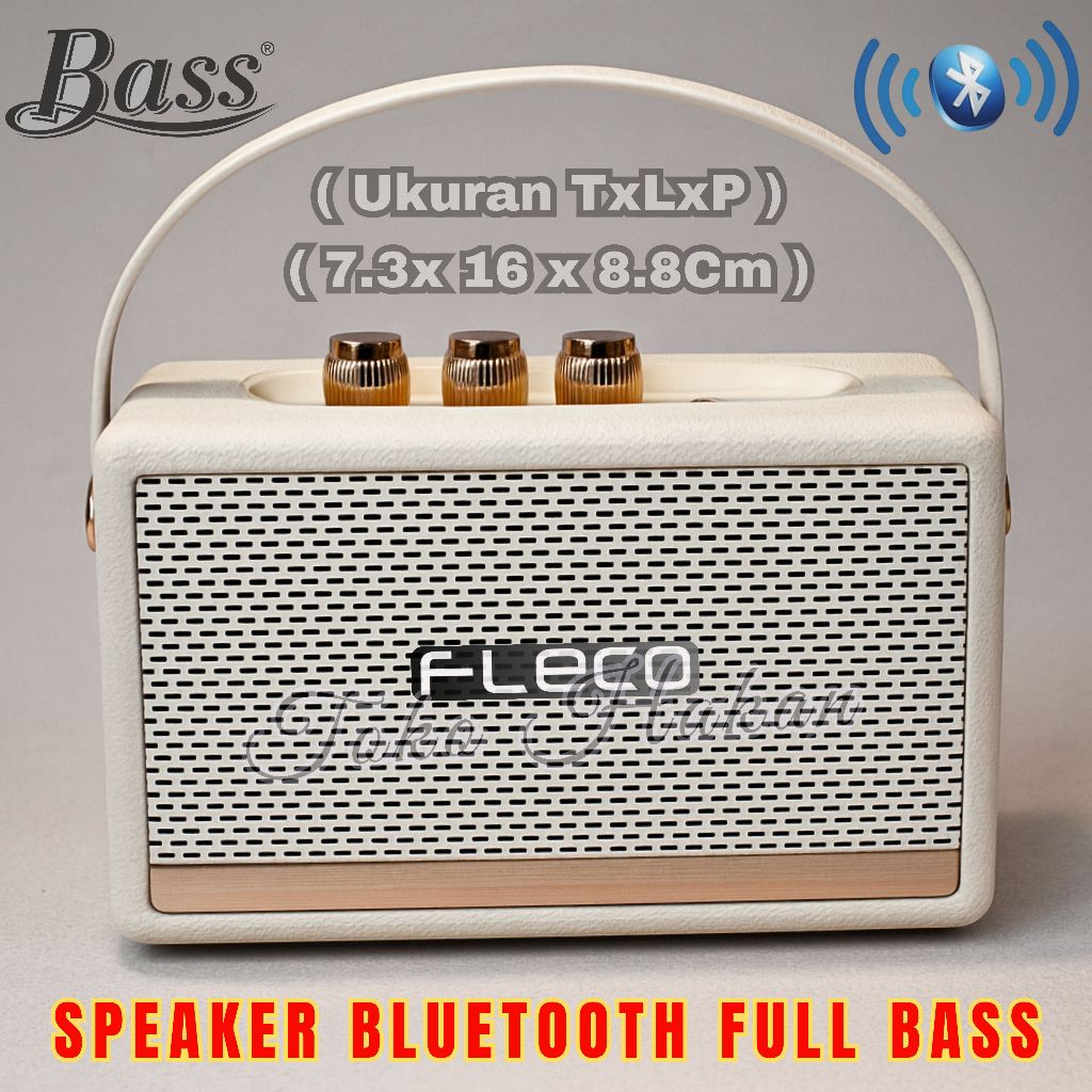 TERMURAH ~Speaker Bluetooth Fleco F-4086PRO Extra Bass Bluetooth-TWS-Radio FM-USB-TF | Speaker Aktif