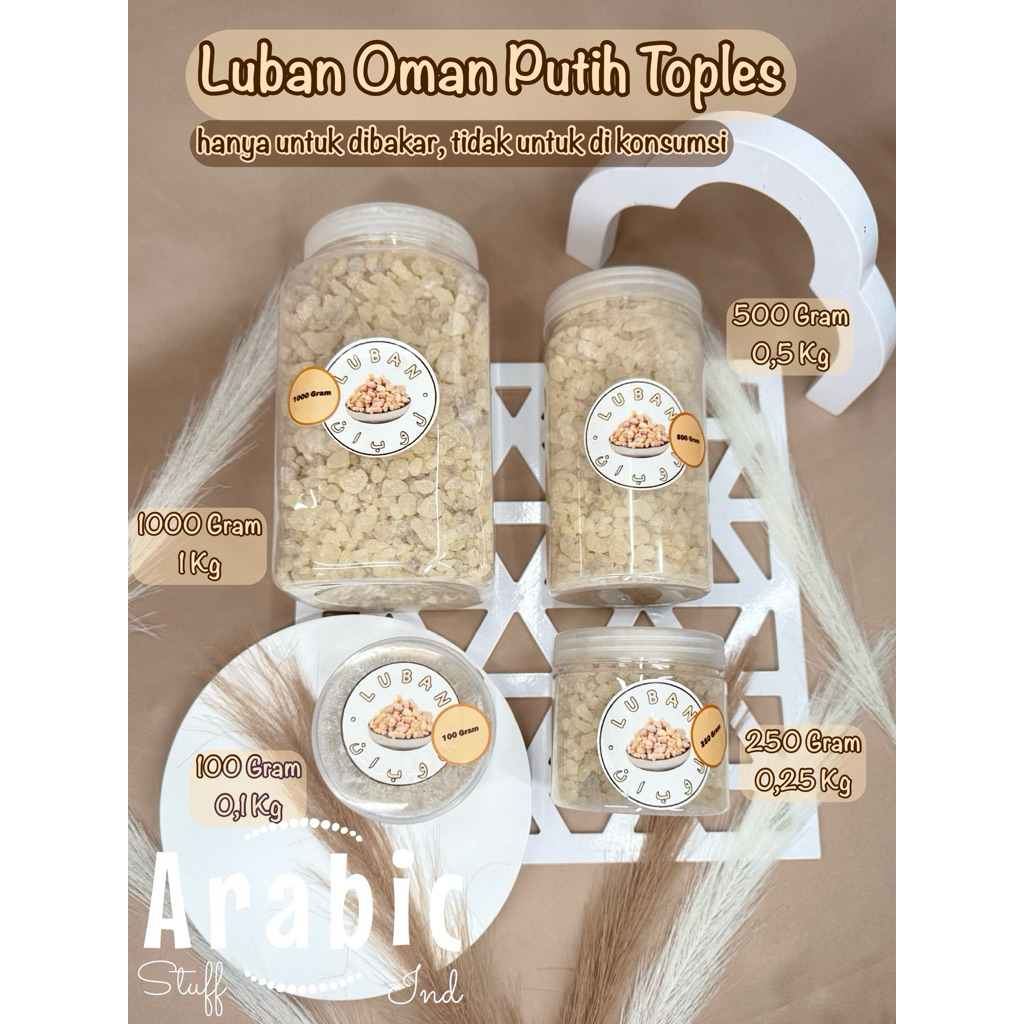 Arabic - Luban Mustaki Kemenyan Arab Putih Luban Oman Mustaka Luban Crystal Luban Kristal Luban Kilo