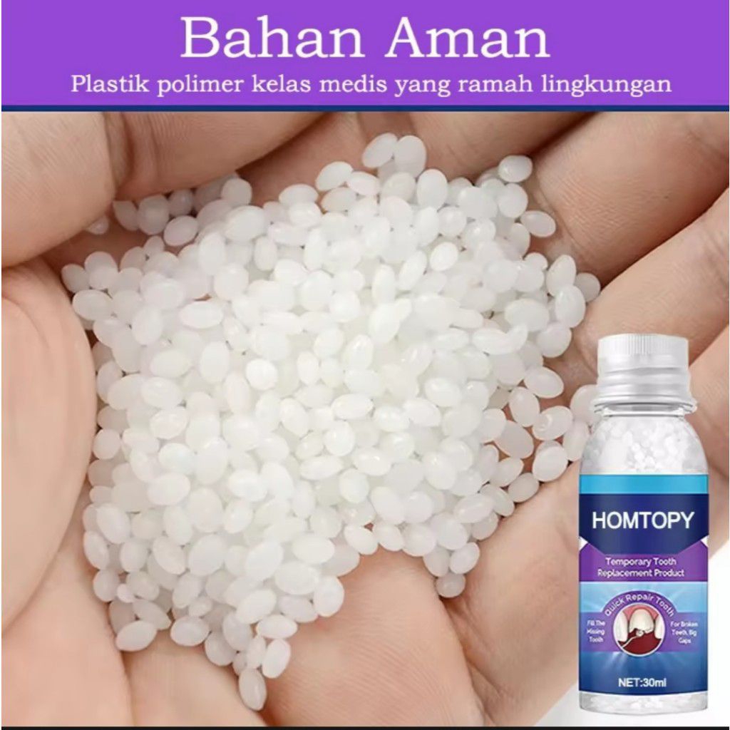 Isi 1000 Butir Penyelamat Gigi / Gel Gigi Padat / Menambal Gigi Palsu / Menambal Gigi Berlubang / Me