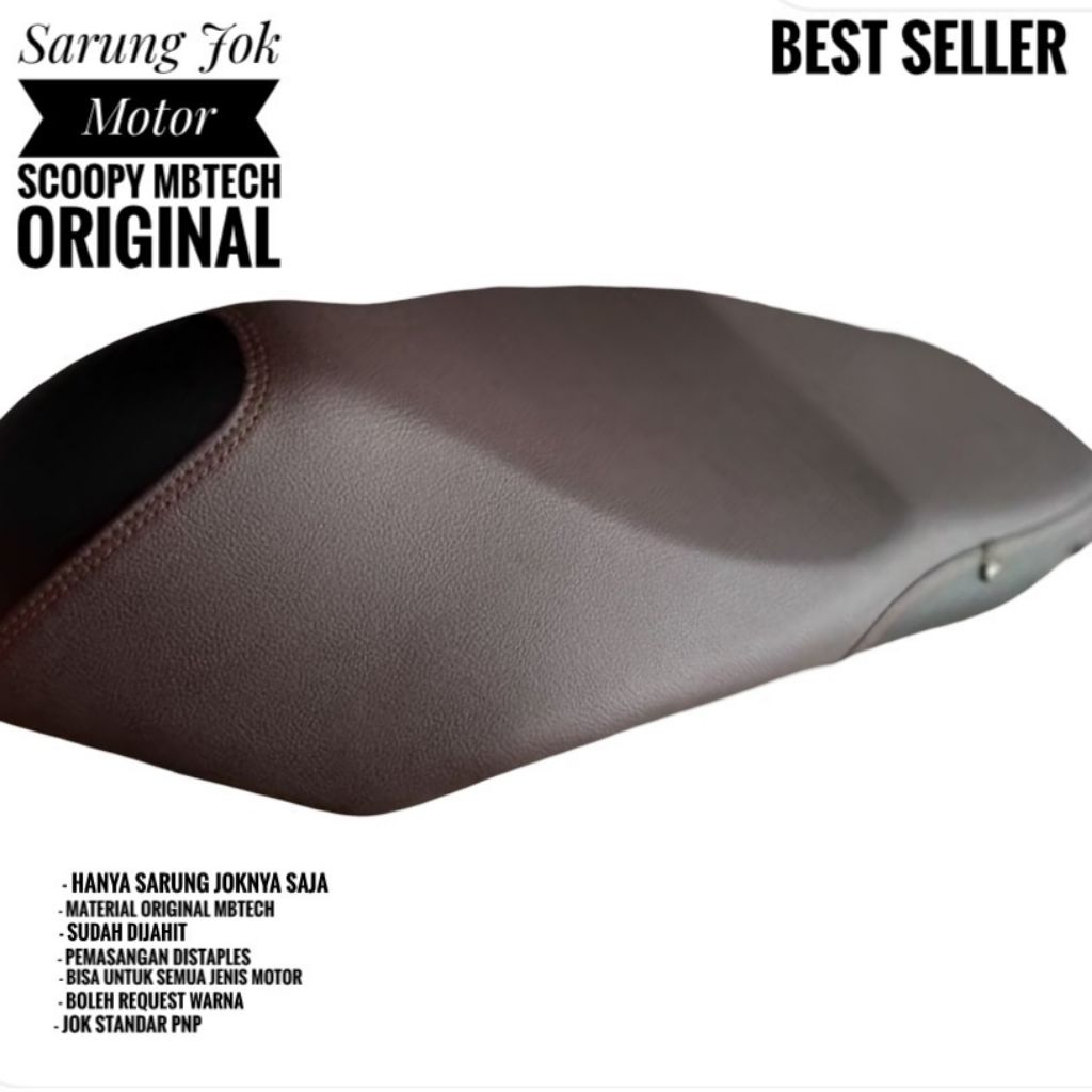 Sarung Cover Kulit Jok Motor Scoopy MBtech Original