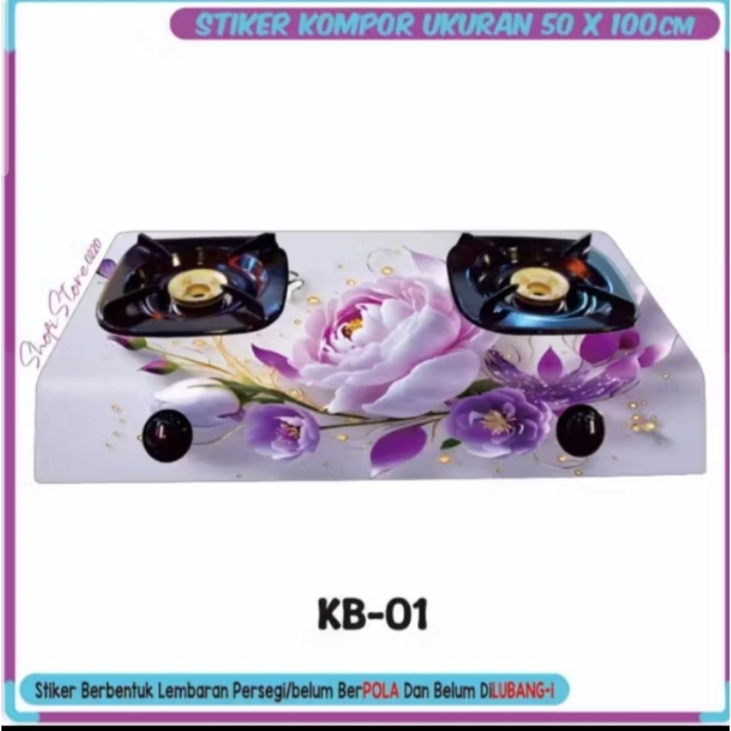 Stiker Kompor Gas 2 Tungku