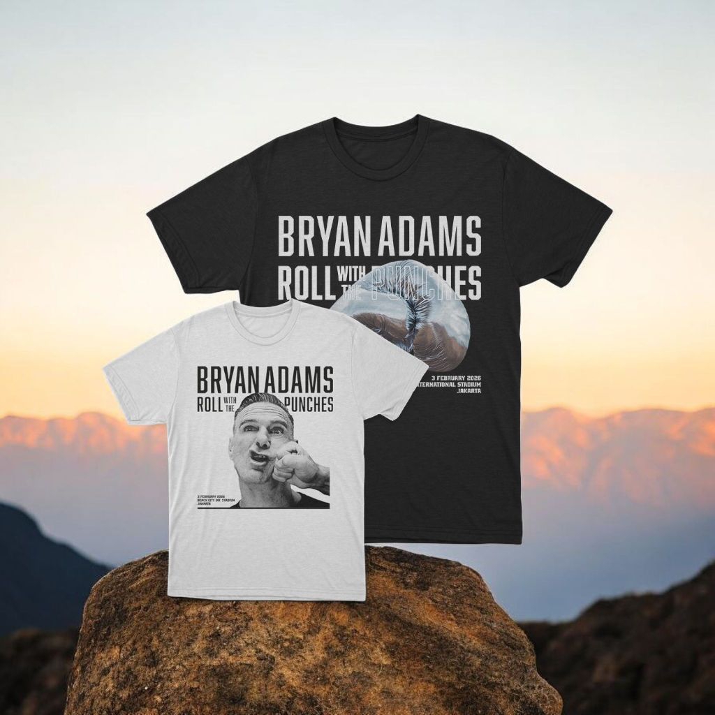 Kaos Bryan Adams world tour 2025 jakarta