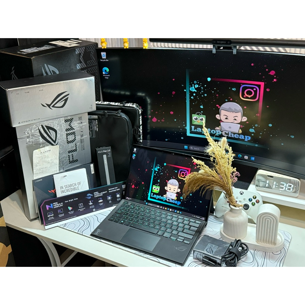 Asus ROG Flow Z13 GZ301VV i9 13900H RTX 4060 Tablet Touchscreen 2in1 Second Likenew