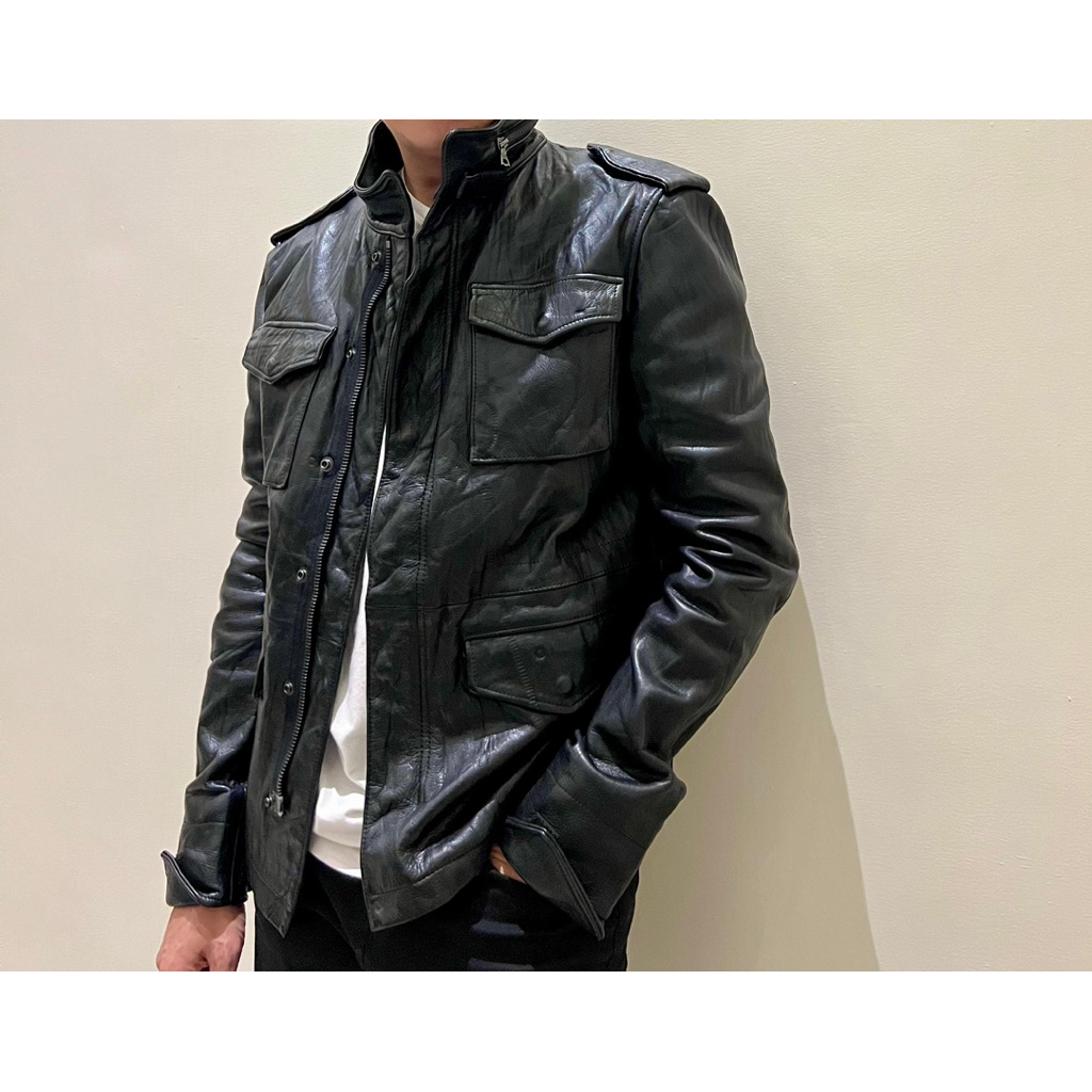 Leather Jacket Jaket Kulit Asli Tebel Trucker Rare