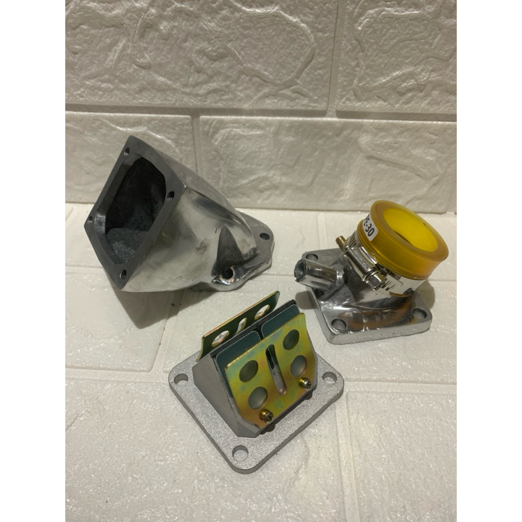 Intake Manipol Kodok Kodokan F1ZR FIZ R FORCE1 ALFA SIGMA SET MEMBRAN RXZ Ukuran 28