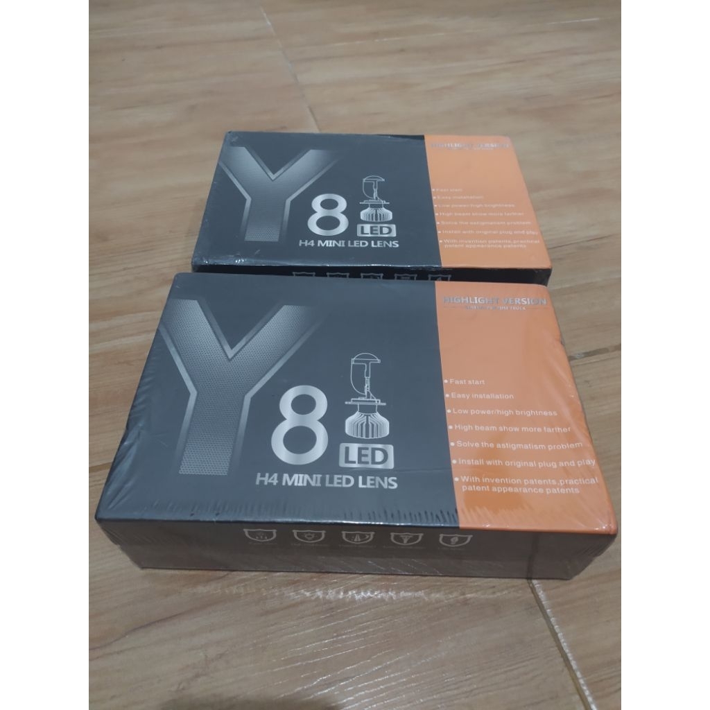 Lampu Mobil Mini Proji Y8 soket H4