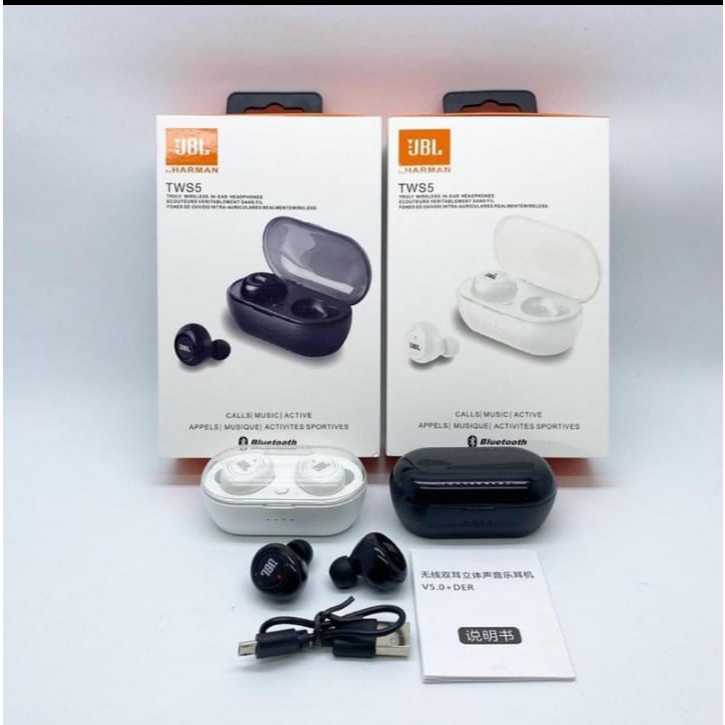 Headset Bluetooth Sport TWS-5 Wireless Earphone TWS 5
