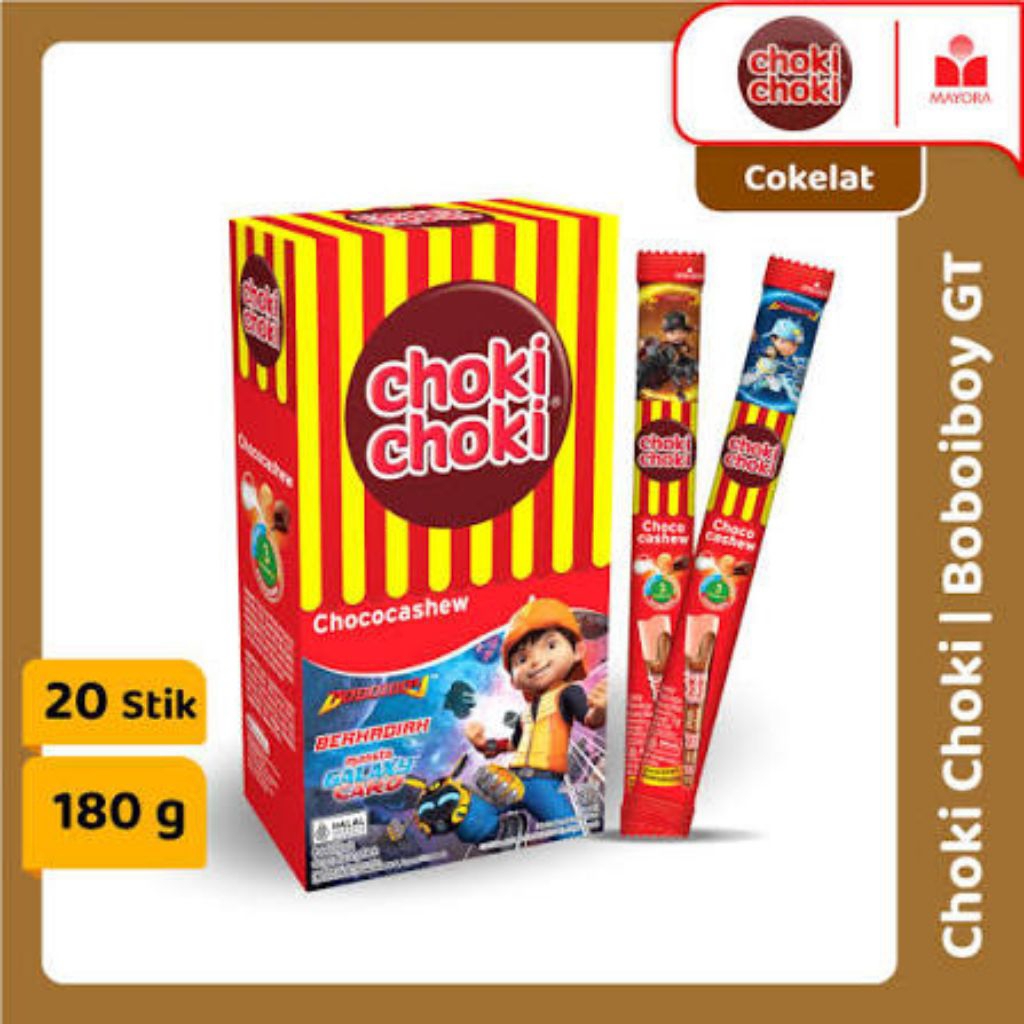 Choki-Choki Chococashew Edisi BoBoiBoy Galaxy Card 1 Pack Isi 20 Pcs