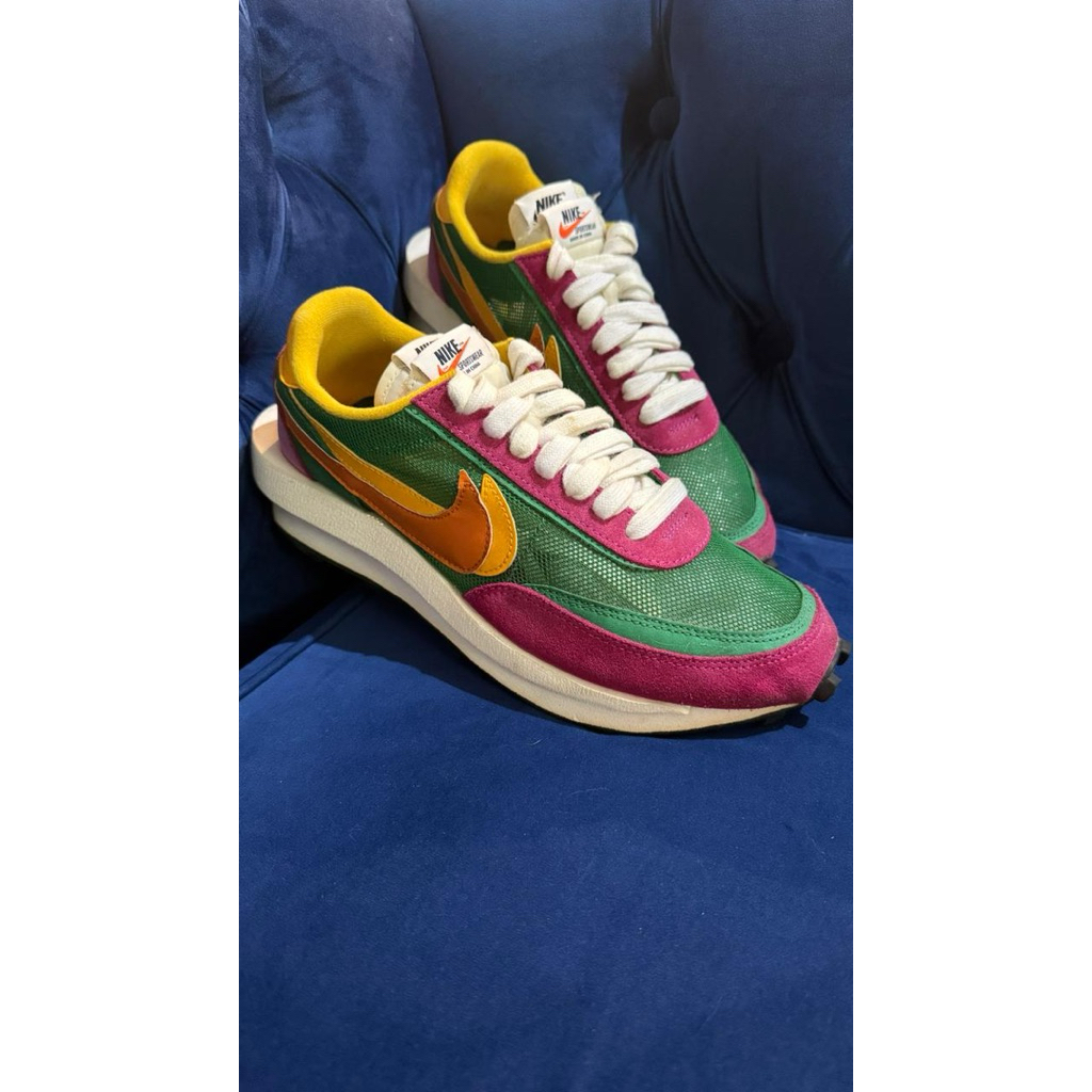 Nike x Sacai LDWaffle in the "Pine Green"