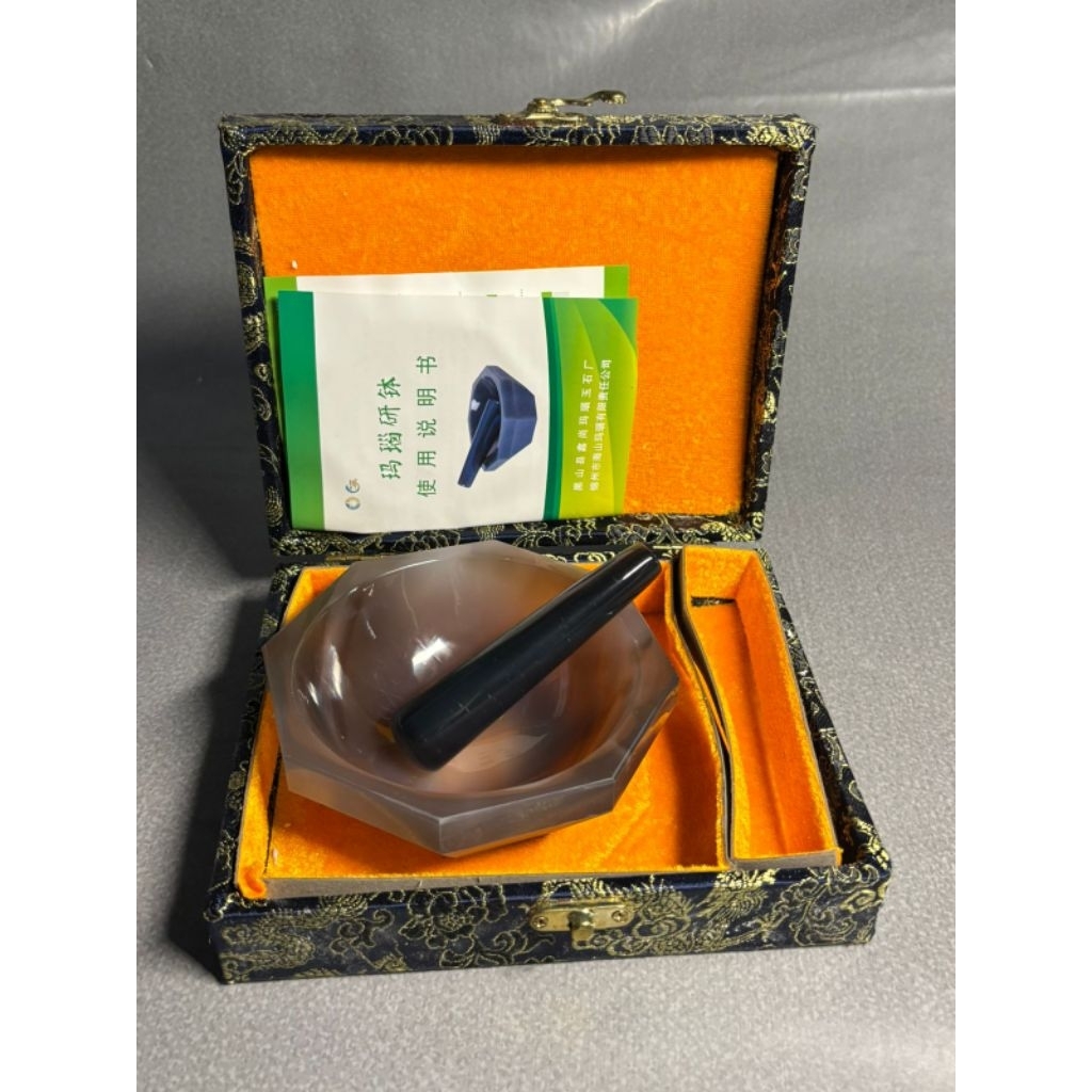 Agate Mortar And Pastle 60mm