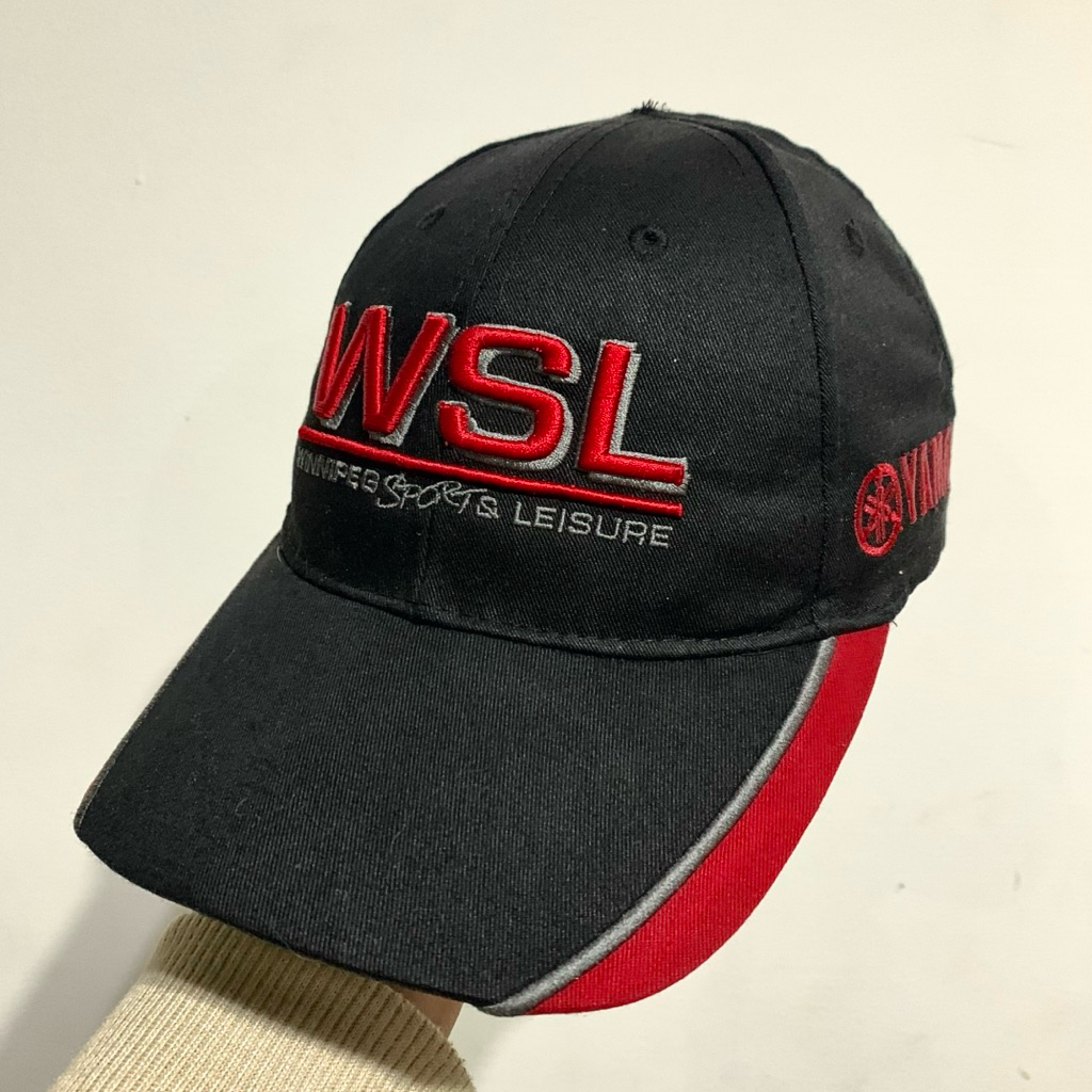 Jual Topi Sport Motor Racing YAMAHA WSL Canada Kondisi Hitam Pekat