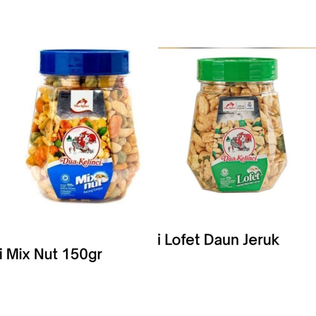KACANG DUA KELINCI MIX NUT/ LOFET TOPLES [150 GRAM]