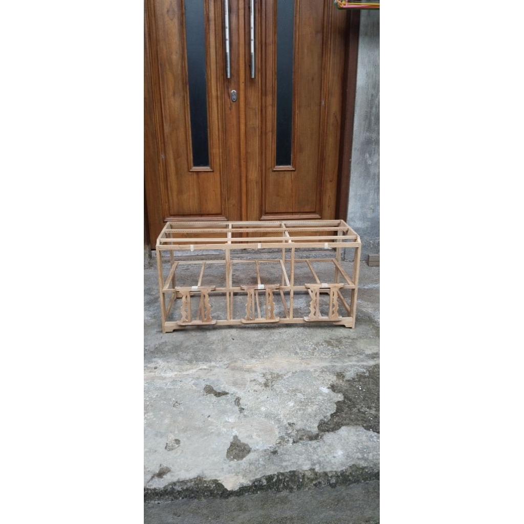 Rangka Jadi / dongdang merpati  3 pasang / 6 pintu