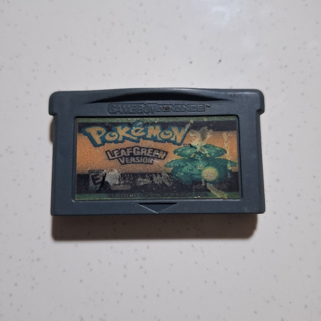 Kaset Gameboy Advance Pokemon Leaf Green Version Second