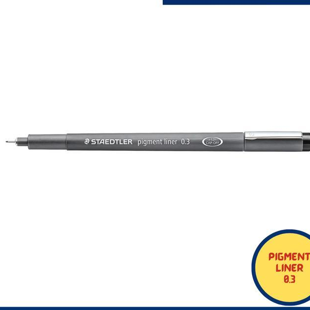(ATK) STAEDTLER PIGMENT LINER DRAWING PEN BLACK 0.05 0.1 0.2 0.3 0.5 0.6 0.7 0.8 1.0 1.2 | PENA GAMB