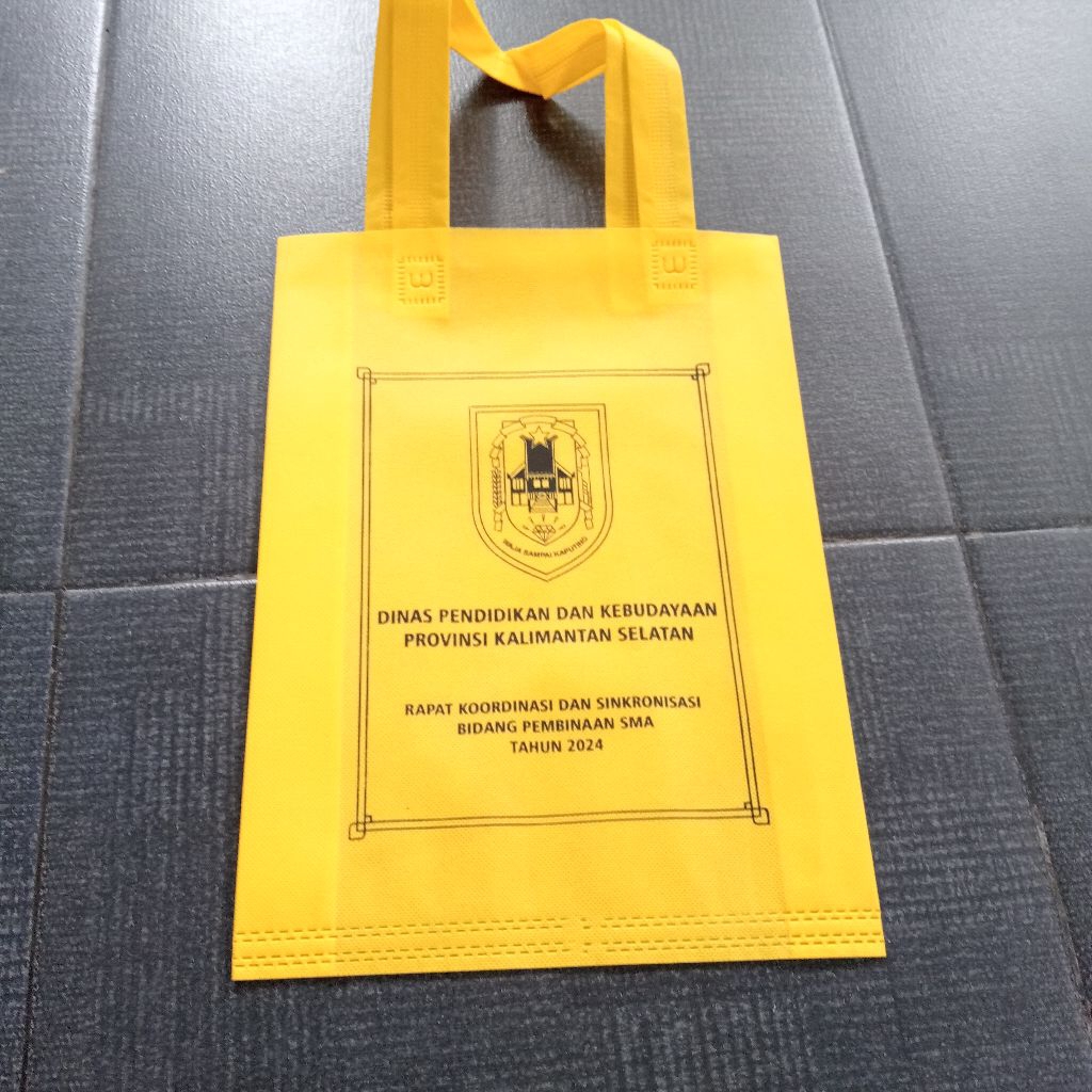 [EXPRESS] TAS 25*35 BERTALI SABLON 1 SISI 1 WARNA BISA PILIH WARNA TAS DAN WARNA TINTA SABLON BERTAL