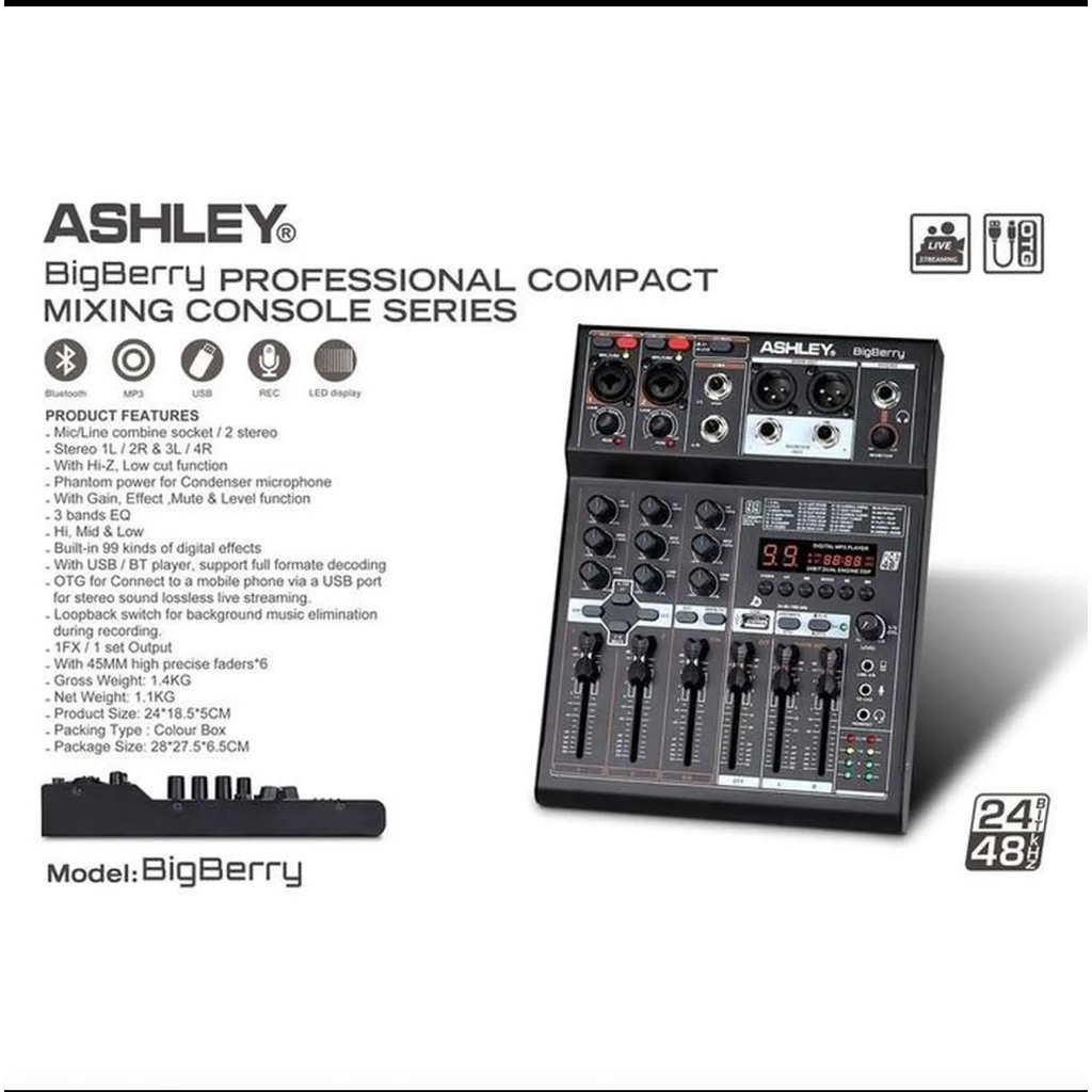 Mixer Ashley 4ch “BIGBERRY