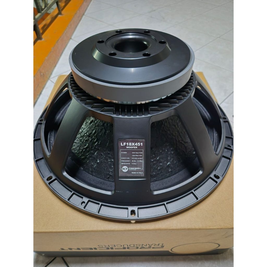 Speaker 18 inch RCF LF18x451 Sub Coil 4" Speaker Komponen LF 18X451