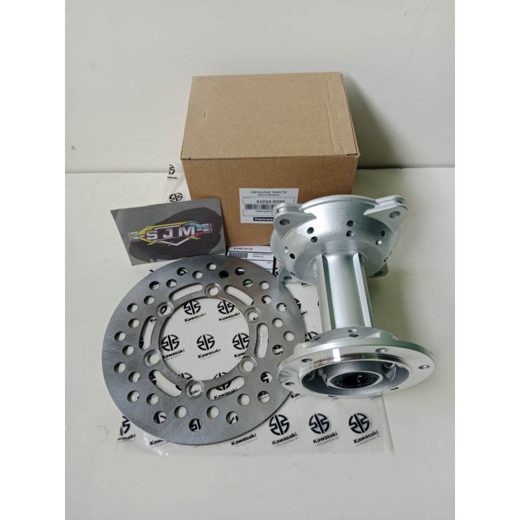 TROMOL BELAKANG 28 HOLE+ PIRINGAN BELAKANG KAWASAKI KLX 150  D TREACKER KLX S KLX L