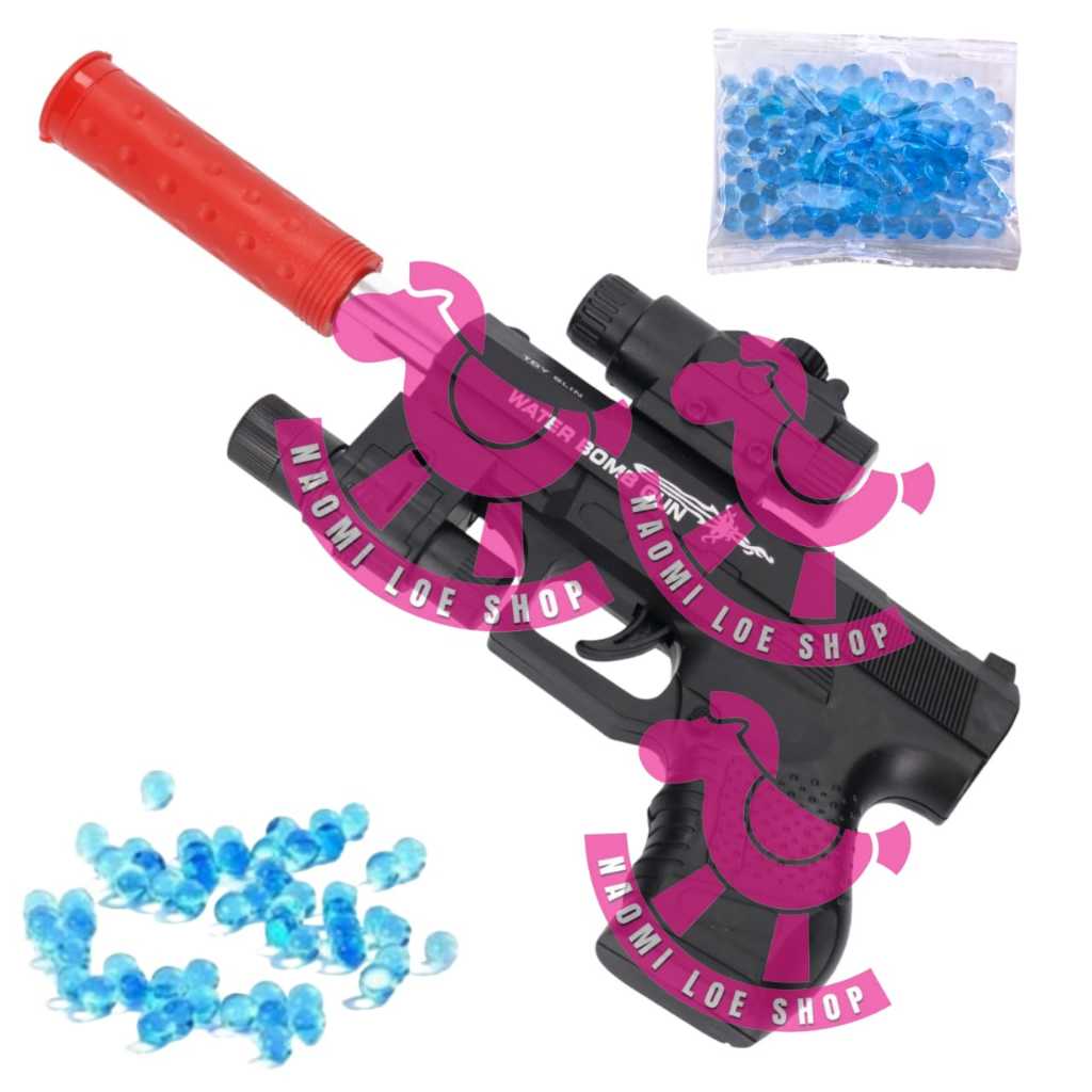 Mainan water bomb gun Mainan PISTOL WATER GEL MAINAN TEMBAKAN ANAK PELURU LUNAK PISTOL KOKANG peluru