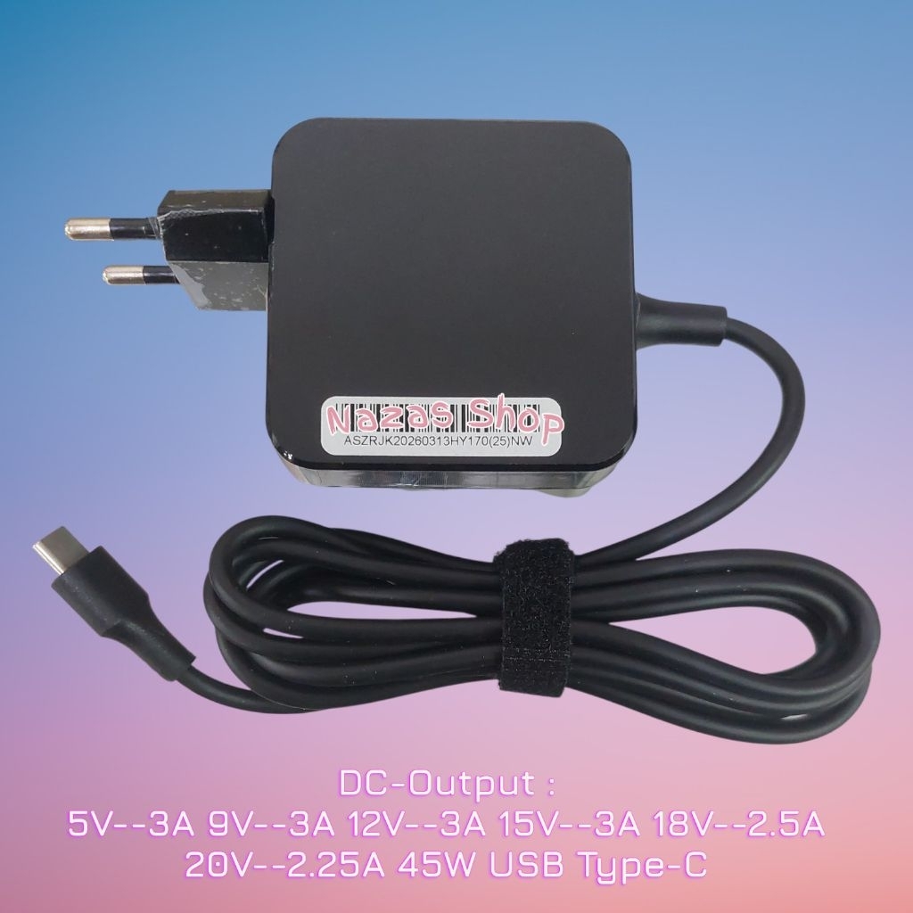 Adaptor Charger Axioo Chromebook L19B 20V 2.25A Usb Type C