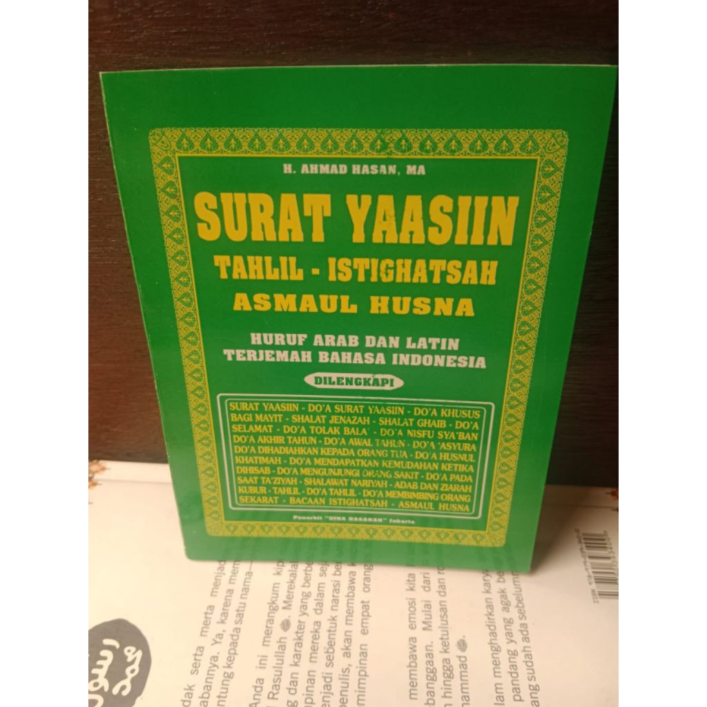 surat yasin tahlil istighotsah asmaul Husna dilengkapi doa