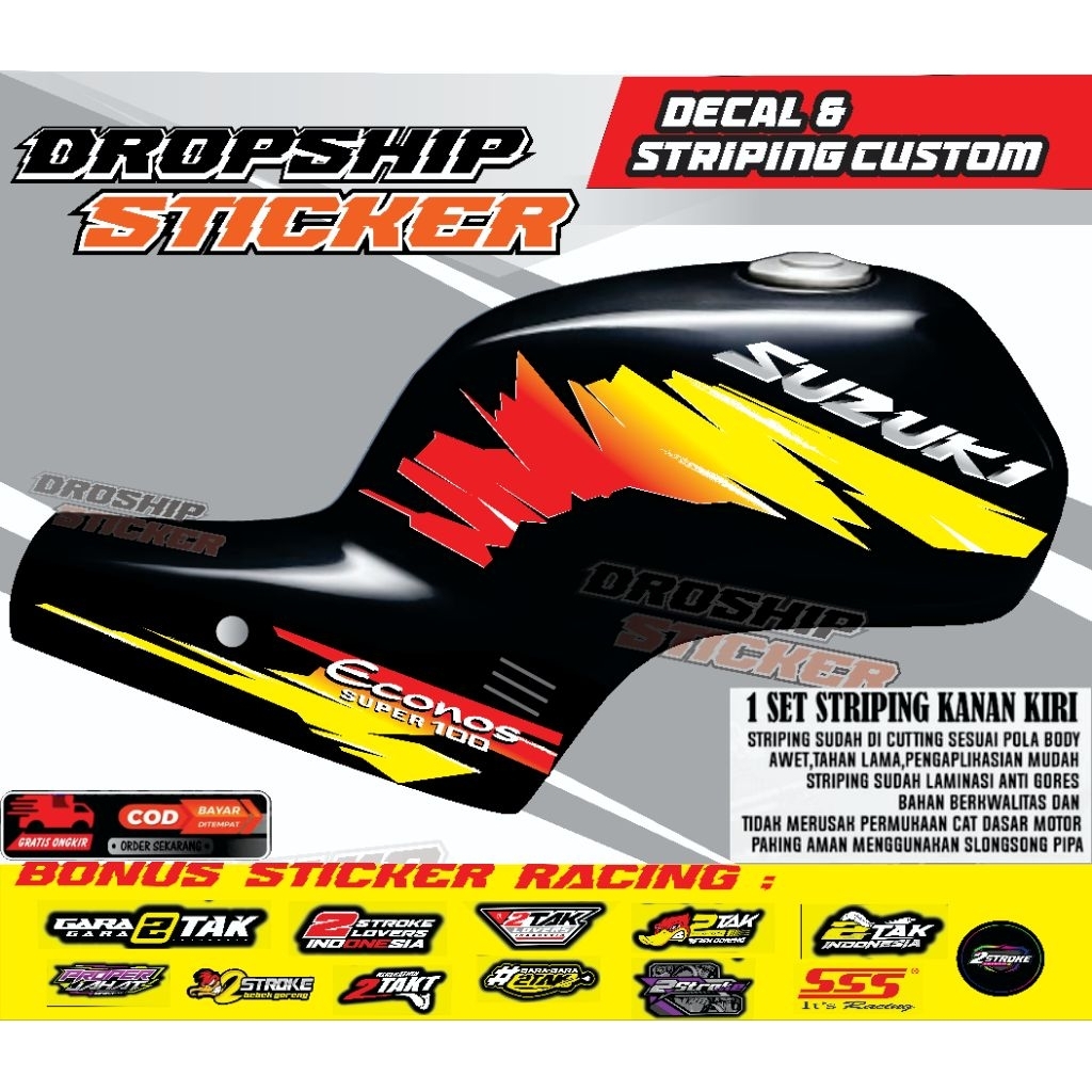 STRIPING SUZUKI ECONOS A100 variasi custom econos Colombia
