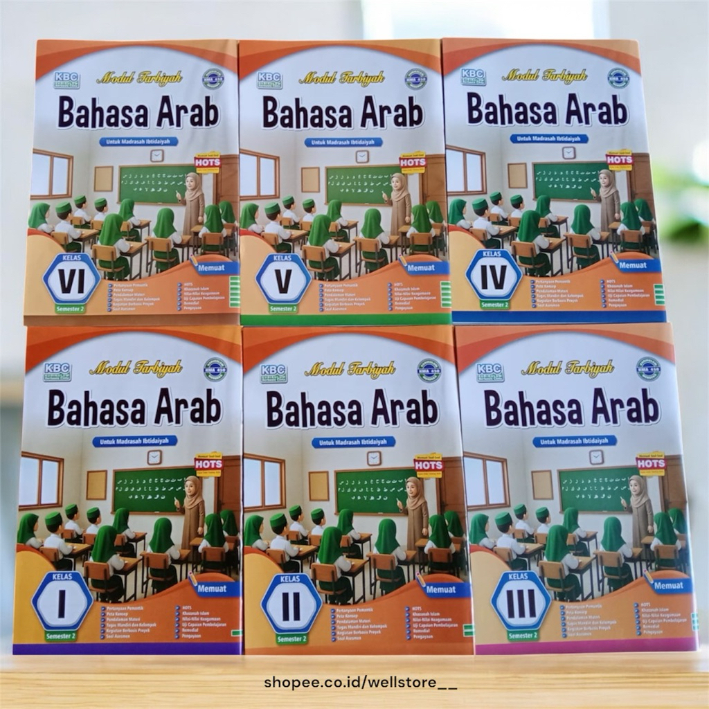 BUKU LKS SD/MI MODUL TARBIYAH BAHASA ARAB KELAS 1-6 SEMESTER 2