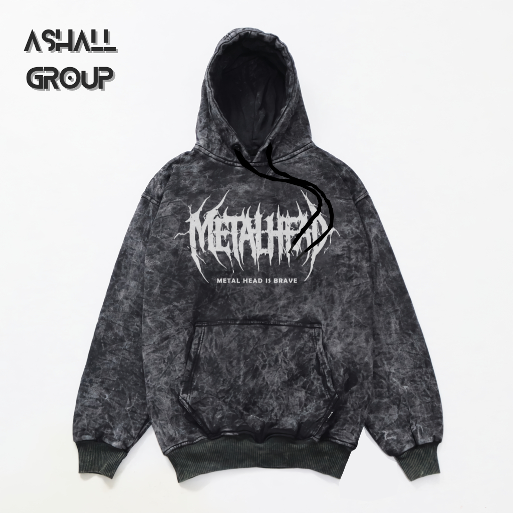 Wahyu_Kelambi Jaket Hoodie Wash Distro Motif Metal head | Jaket Hoodie Sandwash Jaket Sweater Hoodie