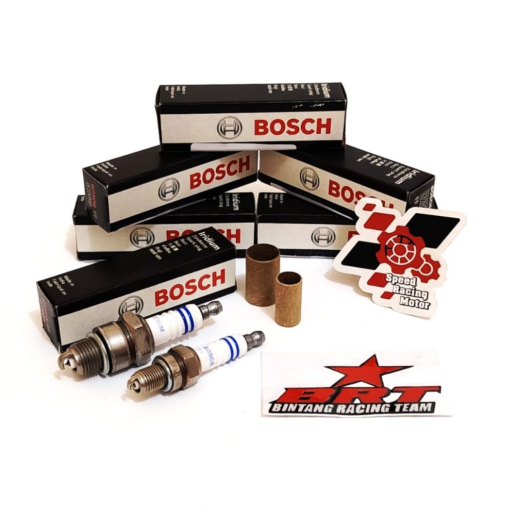 BUSI BOSCH DOUBLE IRIDIUM BRT KLX 150 JUPITER Z MIO FINO SUPRA FIT ASTREA WIN REVO SMASH SHOGUN VEGA