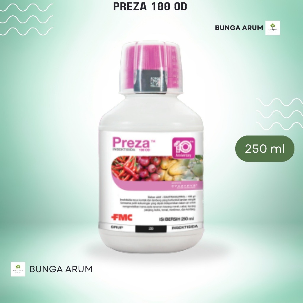 Insektisida FMC Preza 100OD 250 ml (DuPont-FMC) Obat Pembasmi Hama Tanaman Ulat Sayuran Buah
